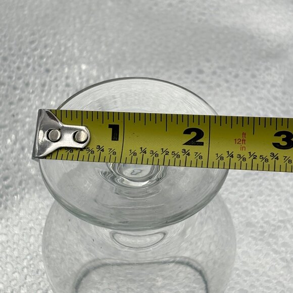 Clear Glass Brandy Snifter Mini Shot Glasses Set Of 2 Cognac 4” H Barware - Picture 3 of 7